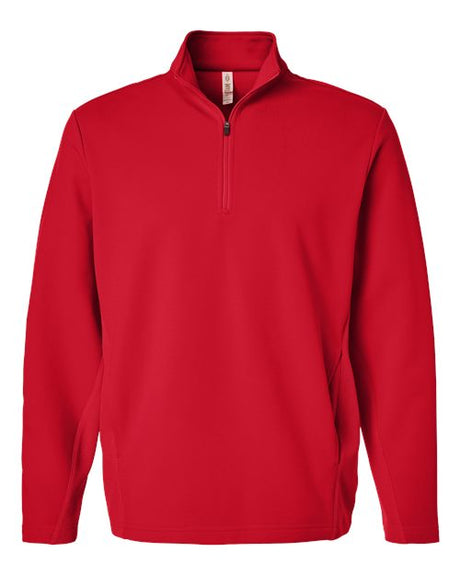 Team 365 Men's Squad Cadet Quarter-Zip Tech Fleece Pullover-1
