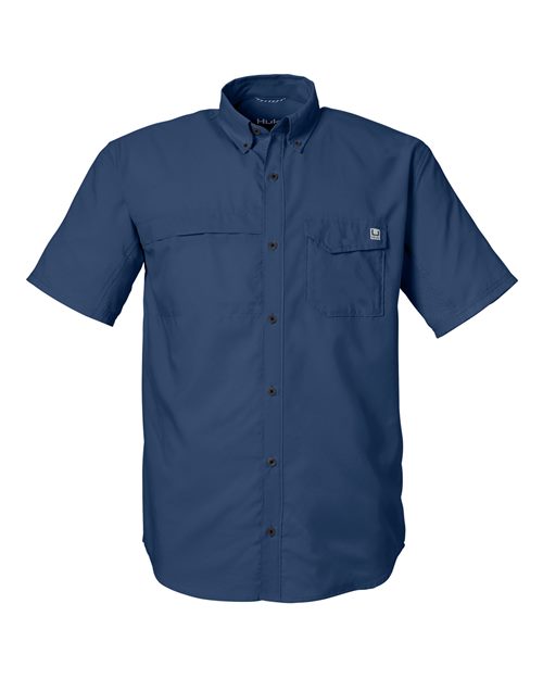 HUK Men's Tide Point Short Sleeve Shirt-1