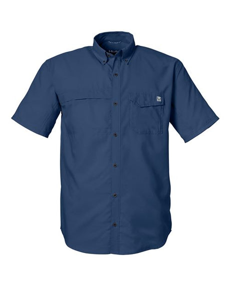 HUK Men's Tide Point Short Sleeve Shirt-1
