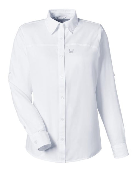 HUK Women's Tide Point Long Sleeve Shirt-1