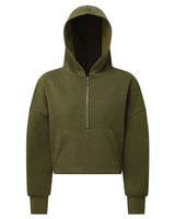 TriDri Women's Alice Half-Zip Hooded Sweatshirt