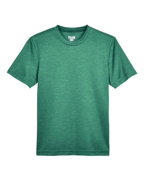 Team 365 Youth Sonic Heather Performance T-Shirt-1