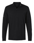 adidas Men's Textured Stripe Quarter-Zip Pullover-1