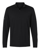 adidas Men's Textured Stripe Quarter-Zip Pullover-1