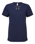 Onna Women's Limitless V-Neck Stretch Scrub Top-1