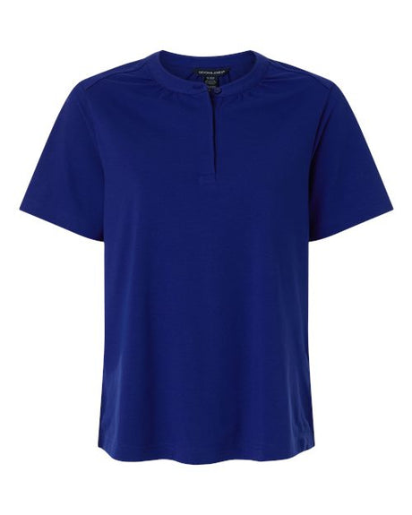 Devon & Jones Women's Seaton Pebble Textured Polo-1