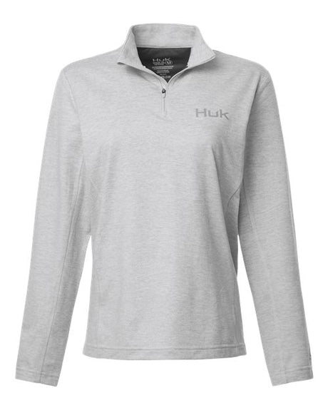 HUK Women's Coldfront+ Quarter-Zip Pullover-1