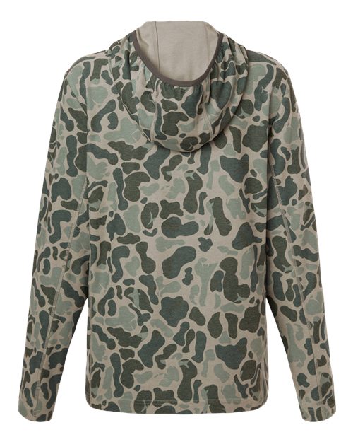 HUK Women's Coldfront+ KC Print Hooded Sweatshirt-2