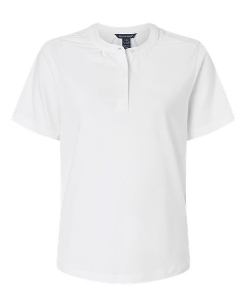Devon & Jones Women's Seaton Pebble Textured Polo-1