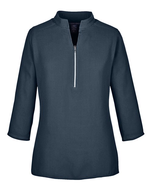 Devon & Jones Women's Perfect Fit  Three-Quarter Sleeve Crepe Tunic