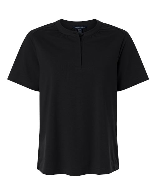 Devon & Jones Women's Seaton Pebble Textured Polo-1
