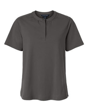 Devon & Jones Women's Seaton Pebble Textured Polo-1
