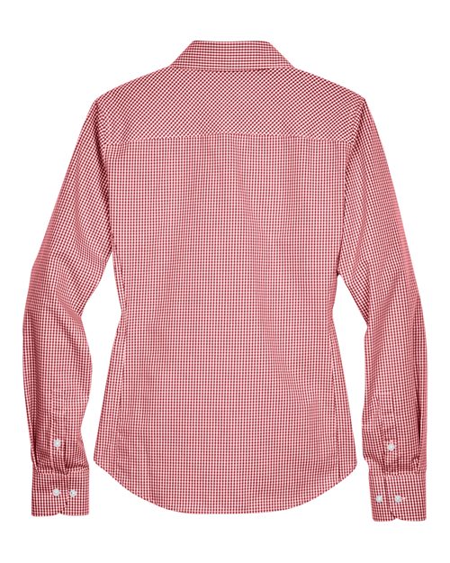 Devon & Jones Women's Crown Collection Gingham Check Woven Dress Shirt-2