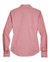 Devon & Jones Women's Crown Collection Gingham Check Woven Dress Shirt-2