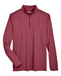 Team 365 Men's Zone Sonic Heather Performance Quarter-Zip Pullover-1