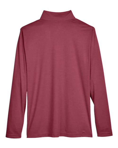 Team 365 Men's Zone Sonic Heather Performance Quarter-Zip Pullover-2