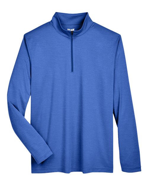 Team 365 Men's Zone Sonic Heather Performance Quarter-Zip Pullover-1