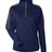 CORE365 Women's Market Snag Protect Mesh Colorblock Quarter-Zip Pullover-1