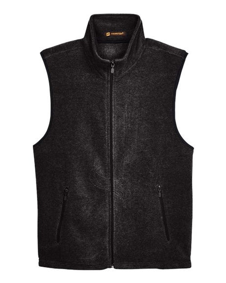 Harriton Men's Fleece Full-Zip Vest-1