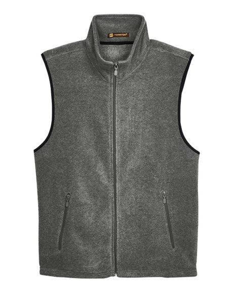 Harriton Men's Fleece Full-Zip Vest-1