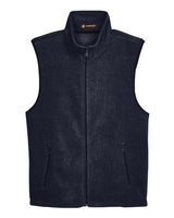 Harriton Men's Fleece Full-Zip Vest-1