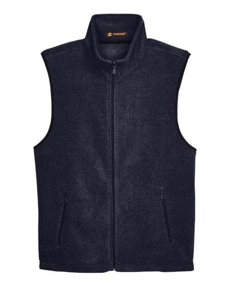 Harriton Men's Fleece Full-Zip Vest-1