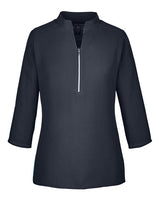 Devon & Jones Women's Perfect Fit  Three-Quarter Sleeve Crepe Tunic