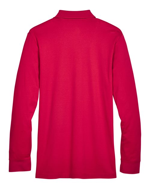 Devon & Jones Men's CrownLux Performance Plaited Long Sleeve Polo-2
