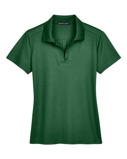 Devon & Jones Women's CrownLux Performance Plaited Polo-1