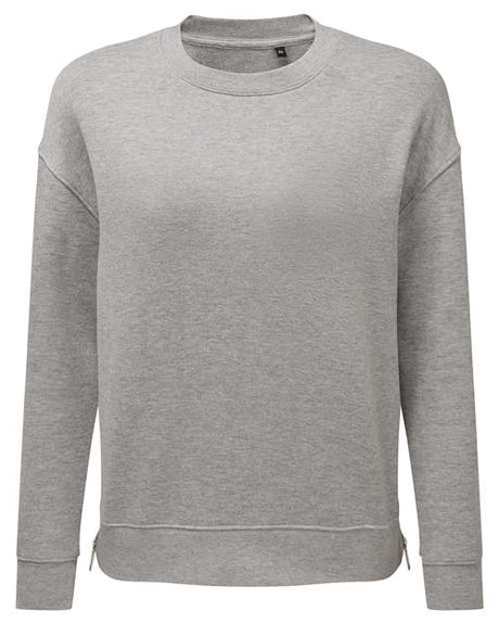 TriDri Women's Billie Side-Zip Crewneck Sweatshirt