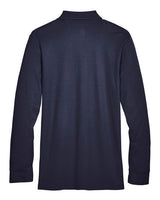 Devon & Jones Men's Tall CrownLux Performance Plaited Long Sleeve Polo-2