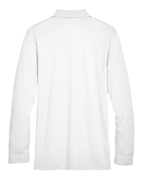 Devon & Jones Men's Tall CrownLux Performance Plaited Long Sleeve Polo-2