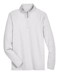 Devon & Jones Men's CrownLux Performance Clubhouse Micro-Stripe Quarter-Zip Pullover-1