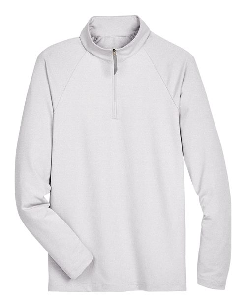 Devon & Jones Men's CrownLux Performance Clubhouse Micro-Stripe Quarter-Zip Pullover-1