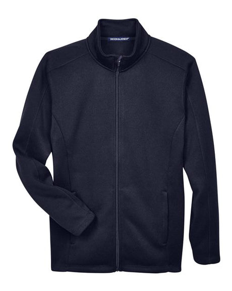 Devon & Jones Men's Bristol Full-Zip Sweater Fleece Jacket-1
