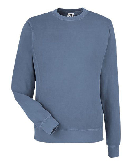 J America Unisex Pigment Dyed Fleece Sweatshirt 8731JA-AB-1