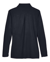Devon & Jones Women's CrownLux Performance Plaited Long Sleeve Polo-2