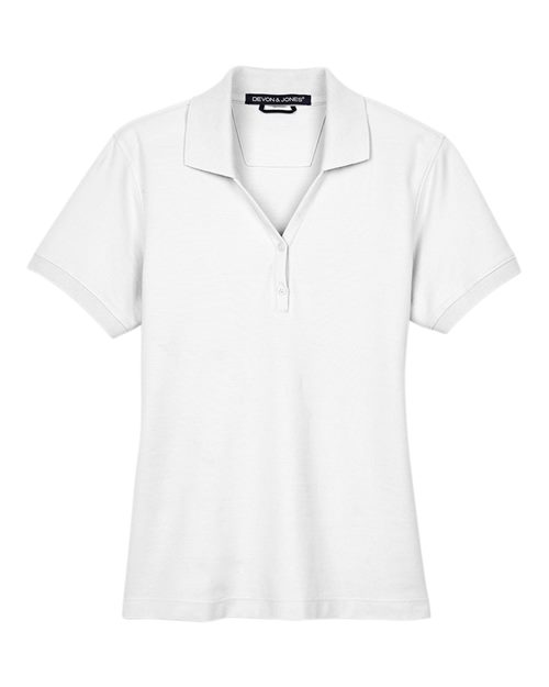 Devon & Jones Women's Pima Piqué Polo-1