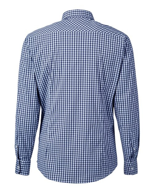 Devon & Jones Men's CrownLux Performance Gingham Dress Shirt-2