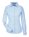 Devon & Jones Women's CrownLux Performance Micro Windowpane Woven Dress Shirt
