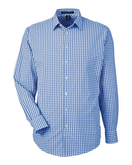 Devon & Jones Men's CrownLux Performance Gingham Dress Shirt-1