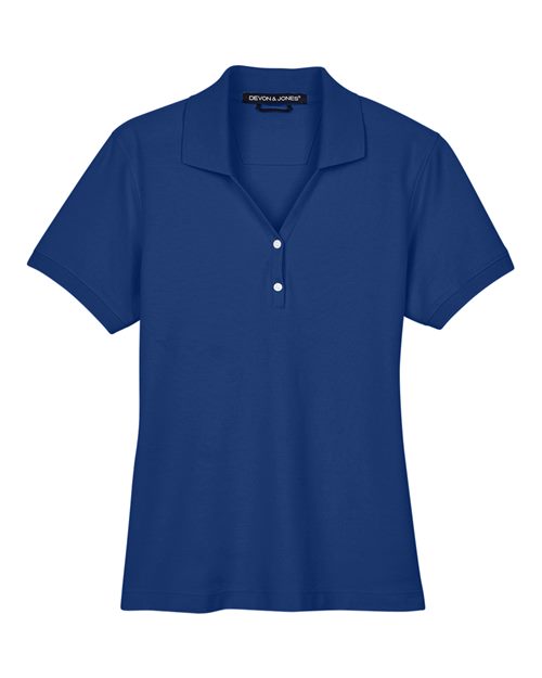 Devon & Jones Women's Pima Piqué Polo-1