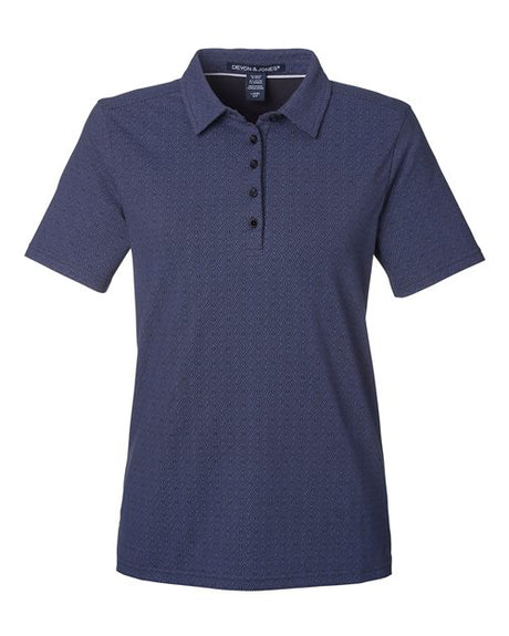 Devon & Jones Women's Crownlux Performance Geo Polo-1