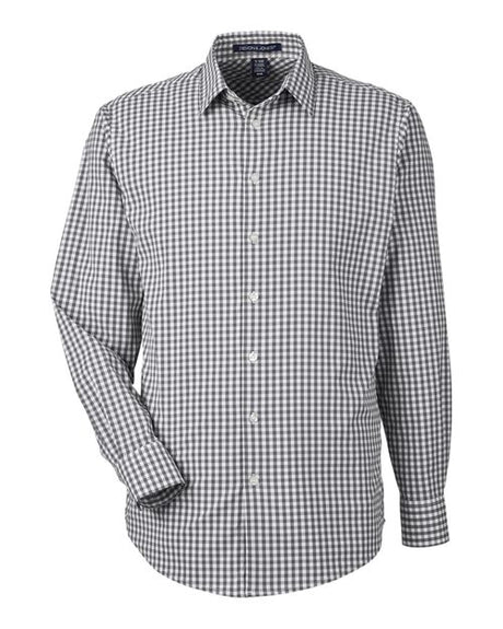 Devon & Jones Men's CrownLux Performance Gingham Dress Shirt-1