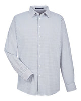 Devon & Jones Men's CrownLux Performance Micro Windowpane Woven Dress Shirt