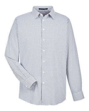 Devon & Jones Men's CrownLux Performance Micro Windowpane Woven Dress Shirt