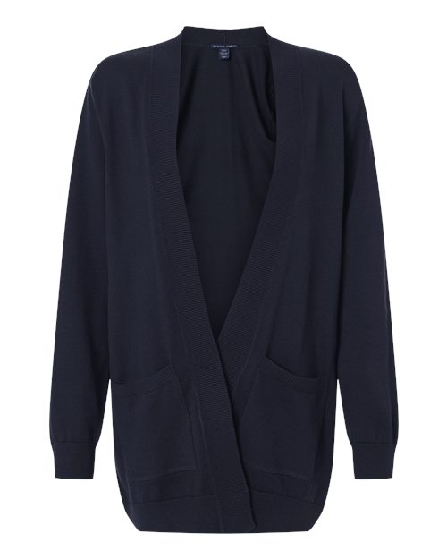 Devon & Jones Women's New Classics Open Cardigan Sweater-1