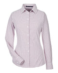 Devon & Jones Women's CrownLux Performance Micro Windowpane Woven Dress Shirt