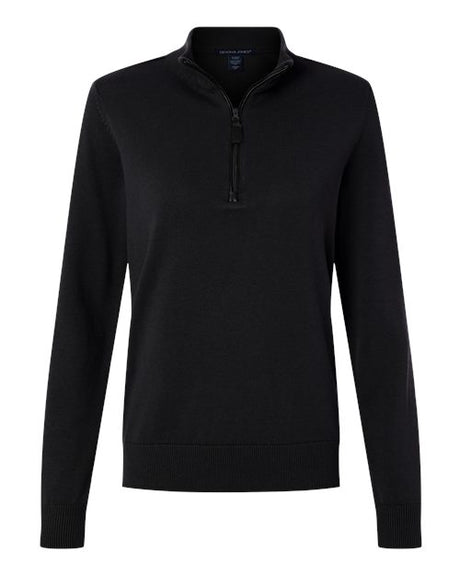 Devon & Jones Women's New Classics Quarter-Zip Sweater-1