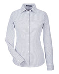 Devon & Jones Women's CrownLux Performance Micro Windowpane Woven Dress Shirt